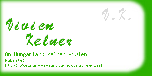 vivien kelner business card